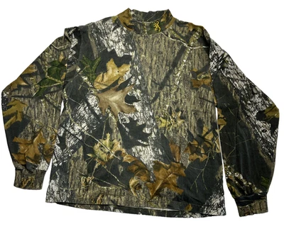 Browning Mossy Oak Break Up Long Sleeve T-Shirt Men's Small Camouflage GUC - Image 1 of 4