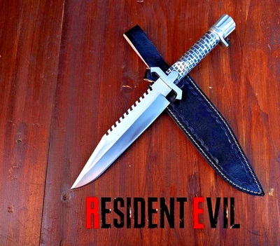 Cuchillo Resident Evil hecho a mano réplica cuchillo Chris Redfield hoja de acero inoxidable Foto 1 de 4