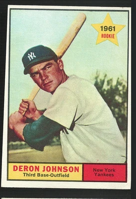 1961 Topps Deron Johnson #68 NM New York Yankees Free Shipping - Image 1 of 2