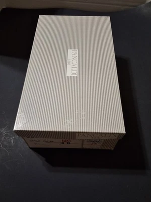 Zapatos de tacón BLACK PANCALDI Italia clásicos de neopreno punta abierta talla 8B EN CAJA Foto 1 de 4