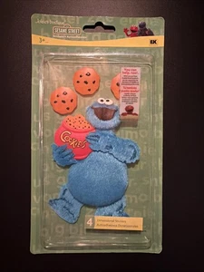 Cookie Monster Jolee's Boutique Sesame Street 3D Stickers Scrapbooking Fuzzy NIP - Picture 1 of 12