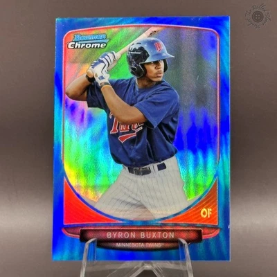 2013 Bowman Chrome Byron Buxton Blue Mini Refractor /99 1st Card #1 - Image 1 of 2