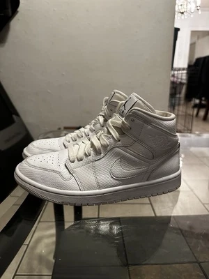 Jordan 1 Piel de Serpiente Blanco Medio Mujer Talla 8.5 Excelente Estado Foto 1 de 4
