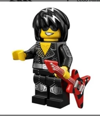 Lego 71007 Minifiguras Serie 12 Estrella de Rock Mini Figura COMPLETO NUEVO Foto 1 de 3