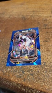2023 Panini Prizm Baseball Blue Cracked Ice Prizm Carlton Fisk #112 - Picture 1 of 2
