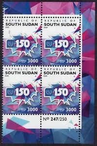 SUDÁN DEL SUR 2025 -150º ANIVERSARIO UPU 3000 SSP con NÚMERO DE IMPRESIÓN -Envío gratuito a EE. UU. - Imagen 1 de 1