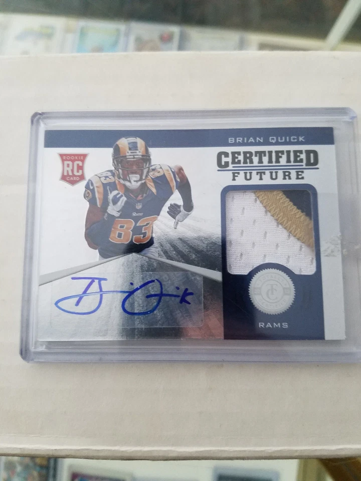 Brian Quick 2012 Panini Totally Rookie Jersey Patch Card #7 Serial #27/49 - Image 1 of 2