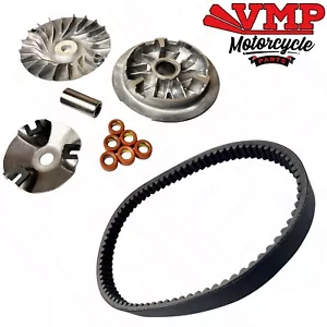 Drive Belt & Variator Pulley Roller Kit For Yamaha N-MAX NMAX 125 GPD125 14-20 - Picture 1 of 5