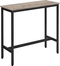 VASAGLE Bar Table, Kitchen Table, Pub Dining High Table, Sturdy Steel Frame