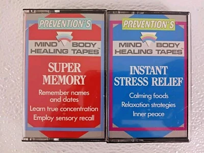 Prevention Magazine Audio Cassette Instant Stress Relief Tapes Super Memory (2) - Image 1 of 3