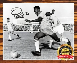 Pelé - Foto autografiada firmada 8 x10 (leyenda del fútbol) reimpresa - Imagen 1 de 4