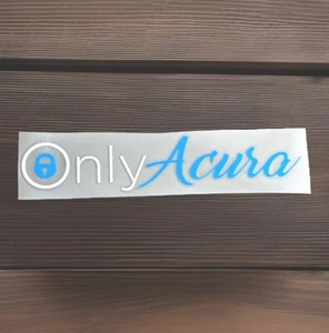 ACURA OF THEME Sticker decal ONLY ACURA INTEGRA DC TSX RSX TLX  MDX TYPE R JDM - Picture 1 of 2