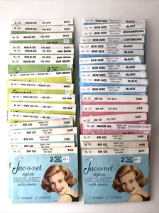VTG Lot of 35- Jac-O-Net Nylon Hair Nets - Picture 1 of 7