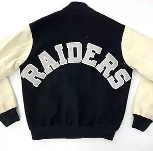 Giacca Vintage Chalk Line NFL Los Angeles Raiders AFC Lana Varsity M LEGGI COSÌ COM'È - Foto 1 di 14