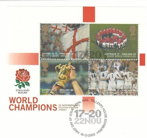 Minihoja Rugby Inglaterra Campeones del Mundo Usada Tallents 2003 EN PIEZA (145621) - Imagen 1 de 1