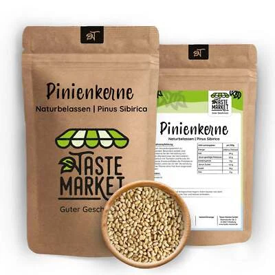 1 kg Pinienkerne | unbehandelt & naturbelassen | Grade A1 | Nüsse  - Bild 1 von 4
