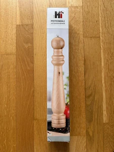 HI Keramik Pfeffermühle XL manuell Keramikmahlwerk Gewürz Mühle Salz Holz groß - Bild 1 von 3