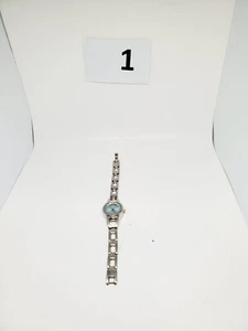 Silver Tone Dial Quartz Watch w Band & Battery sz. small f22/08 82504tc - Picture 1 of 12