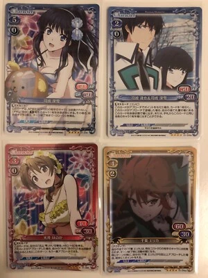 4x Mahouka Irregular At Magic High School Precious Memories Cards All Holo Foils - Image 1 of 4