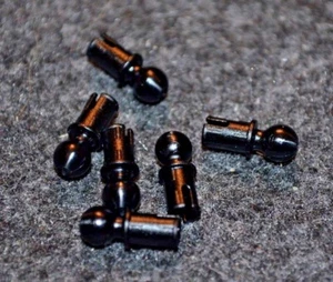 (6) #2 Black Ball Hitch w/ Stud Lego Technic Bricks - NEW Parts - Picture 1 of 1