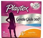 New Playtex Gentle Glide 360 Tampons Super Plus 36 ct Unscented