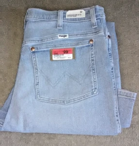 Ladies 32 x 28 WRANGLER WRIGGLER 612 High Rise SKINNY Earth Wash Blue Jeans - Picture 1 of 3