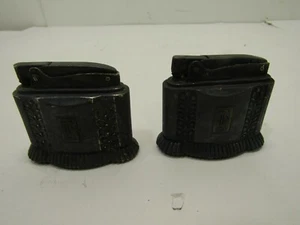 2 OLS TABLE LIGHTERS LIGHTER COLLECTIBLE CIGARETTE LIGHTER NEED FIXED - Picture 1 of 4