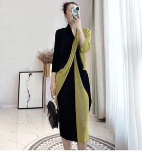 2024 Elegante Vestido Arrugado Francés Suelto Temperamento Falda Larga - Imagen 1 de 10