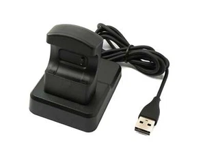 USB 2.0 Cable 120 CM Charging Dock for Fitbit Charge 3 Smart Watch IN Black - Zdjęcie 1 z 4