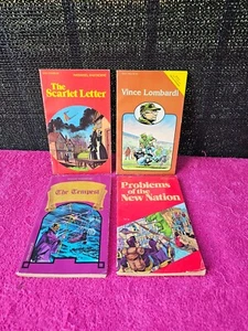 Vintage 1984 - 1985 Pocket Classics Biographies Paperback Comic Book Lot Of 4 - Picture 1 of 3