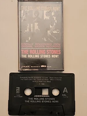 Vintage The Rolling Stones Now!  Cassette Tape 1965 Digitally Remastered Abco - Image 1 of 3