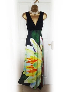 MONSOON Multicoloured Floral Lily Print Maxi Dress, Size 8 - BNWT - Picture 1 of 8