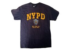 NYPD Men's T-Shirt Officially Licensed Navy Blue Size Medium Vintage 100% Cotton