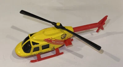 Helicóptero Toy Hot Wheels 1989 unidad de búsqueda y rescate 4 Foto 1 de 3