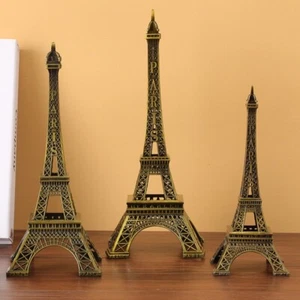 Bronze Eiffel Tower Model Metal Eiffel Tower Decorative Ornaments - Picture 1 of 12