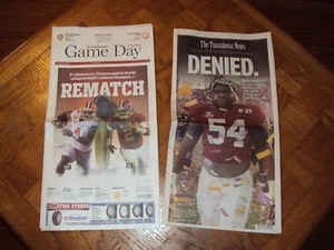 2016 Championship Alabama LOST to Clemson Football Game Tuscaloosa Newspaper Lot - Bild 1 von 10