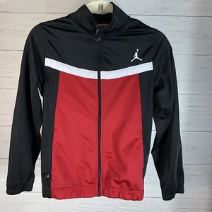 Boy’s Jordan Full Zip Jacket Size Large Red, black, white with pockets - Picture 1 of 6