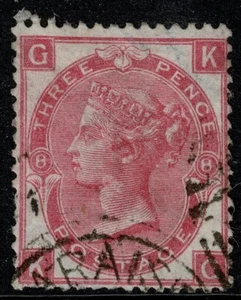 1867 GB Used Abroad Chile Part VALPARAISO CDS 3d Rose SG103/Z62 Pl 8 KG VGU - Picture 1 of 1