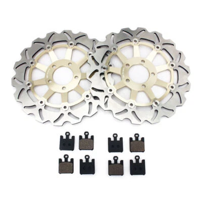 Par de pastillas de freno delanteras doradas para Kawasaki ZX12R ZX-12R Ninja 1200 2004 2005 Foto 1 de 4