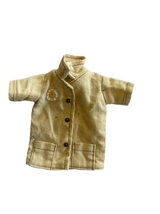 doll clothes TOP beige button-up collared shirt + pockets Bratz Barbie Ken - Picture 1 of 7