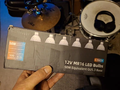 Vanity LED BULBS (Pack of 6)  S9495, 6.5MR16/LED/40'/27K/12V $20! - Image 1 of 4