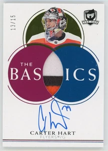 2021-22 Upper Deck The Cup The Basics Patch Autograph Carter Hart 13/15 - Bild 1 von 3