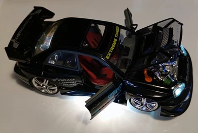 SUBARU IMPREZA S202 STI - Model Auto Rally TUNING Extreme Tuner LED Lights Luci  - Immagine 1 di 4