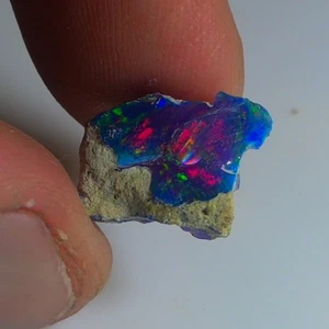 Smooth Blue Opal Rough 3.70 Cts Natural Ethiopian Welo Opal Raw, Jewelry Grade - Picture 1 of 7