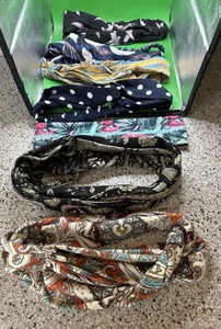 Stirnbänder dehnbares Material, Haarbänder 7 mehrfarbige Turbane Neu - Bild 1 von 5