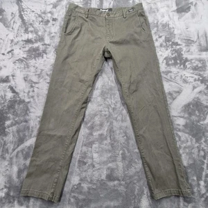 Dorjibari Pants Mens 36 Green Semi Fit Chino Twill Straight Leg Dbbd Jeans - Picture 1 of 17