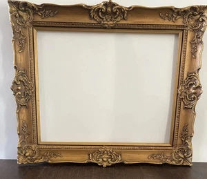 VTG Beautiful Ornate 26x22 Gold Gilt Victorian Wood Painting Picture Photo Frame - Picture 1 of 14