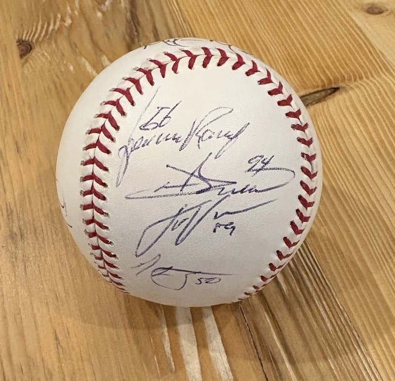 Justin Verlander + 2005 Detroit Tigers Team (9) beisebol assinado Beckett + carta - Imagem 1 de 4