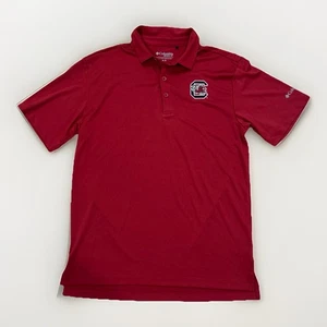 Men's Columbia Golf Garnet South Carolina Gamecocks Omni-Wick Drive Polo Sz M - Picture 1 of 9