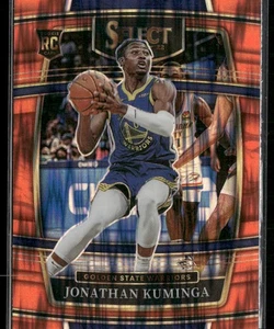 2021-22 Panini Select Jonathan Kuminga #28 Orange Prizm Golden State Warriors - Foto 1 di 2